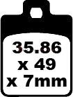 Peugeot Tweet 125 / RS / Evo / Evo Rs (4T/Arka Disk) (2012-2018) Karbon Arka Fren Balatasi EBC SFAC260