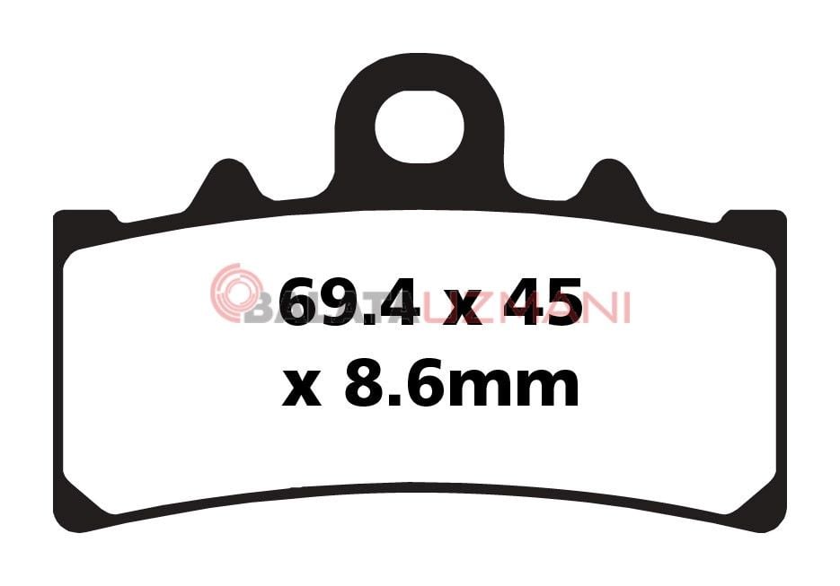 KTM 125 Duke (280mm Ön Disk) (2011-2012) Sinter Ön Fren Balatasi EBC FA606HH