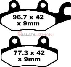 Kawasaki EX 300 AEFA/AFFA/AGFA Ninja 300 (ABS siz) (2014-2016) Sinter Ön Fren Balatasi EBC FA197HH