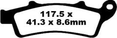 Aprilia Scarabeo 200 (2007-2009) Ön Organik Kevlar Fren Balatasi EBC SFA324