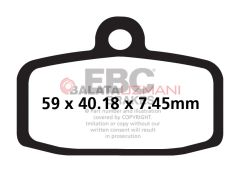 KTM SX 85 (19 inç/16 inç Jant - 240mm Ön Disk/Radyal Kaliper) (2013-2018) Organik Ön Fren Balatasi EBC FA612TT