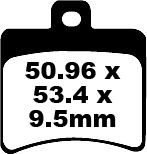 Aprilia Scarabeo 500/500 ABS (2003-2006) Arka Organik Kevlar Fren Balatasi EBC SFA298