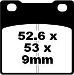 Suzuki GSX 750 FW/FX/FY/FK1/FK2 (1998-2002) Arka Sinter Fren Balatasi EBC FA063HH