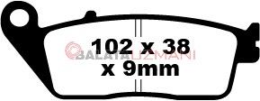 Honda CBR 250 RB/RC (ABS siz Model) (2011-2013) Sinter Ön Fren Balatasi EBC FA142HH