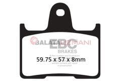 Suzuki GSF 650 K5/K6 (Naked Bandit - ABS siz) (2005-2006) Organik Arka Fren Balatasi EBC FA254