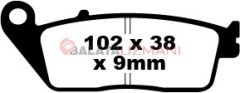 Honda GL 1500 CY/C1/C2 (F6C) (2000-2003) Sinter Ön Fren Balatasi EBC FA142HH*