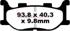 Yamaha FZ6 NS - Naked/ABS siz/2 Piston Kaliper (1B35/1B6) (2005-2006) Sinter Ön Fren Balatasi EBC FA199HH*