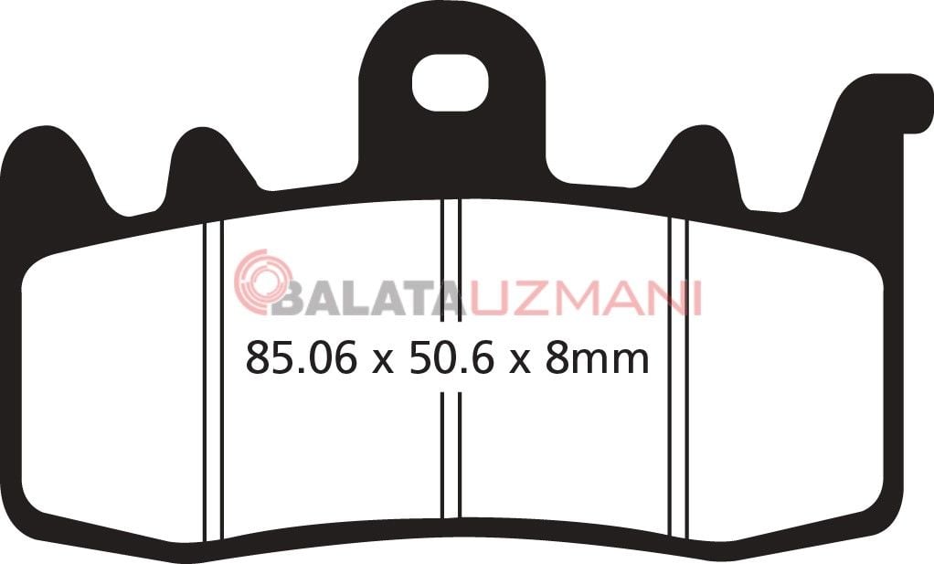 Ducati 959 Panigale / Corsa (ABS) (2016-2018) Sinter Ön Fren Balatasi EBC FA630HH*