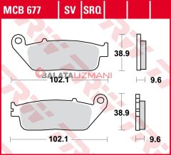 Honda CBR 500 R, RA (2013-> --) Ön Sinter Fren Balatasi TRW MCB677SV
