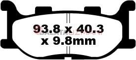 Yamaha XVS 1100 A Dragstar Classic (2000-2006) Sinter Ön Fren Balatasi EBC FA199HH*