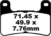 Suzuki GSXR 600 K8/K9/L0 (2008-2010) Ön Sinter Fren Balatasi EBC FA379HH*