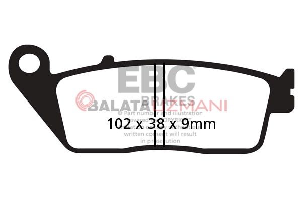 Kawasaki Z 800 E CDS/CEF/CFF/CGF (ABS siz) (2013-2016) Yari Sinter Ön Fren Balatasi EBC FA142V*