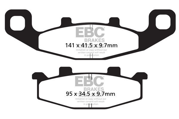 Kawasaki KLE 500 B1P/B6F/B7F (2005-2007) Ön Organik Kevlar Fren Balatasi EBC FA129