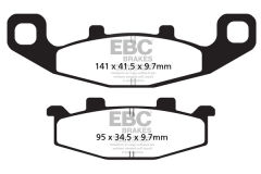 Kawasaki KLE 500 B1P/B6F/B7F (2005-2007) Ön Organik Kevlar Fren Balatasi EBC FA129