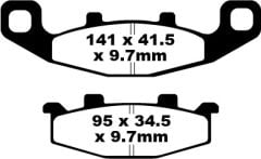 Kawasaki KLE 500 B1P/B6F/B7F (2005-2007) Ön Sinter Fren Balatasi EBC FA129HH