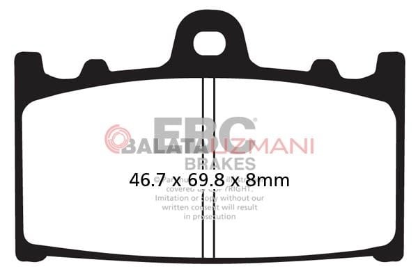 Suzuki GSXR 750 Y/K1/K2/K3 (2000-2003) Organik Ön Fren Balatasi EBC FA158*