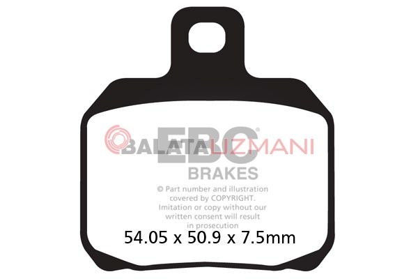 Ducati 1100 S Monster (ABS) (2009-2010) Organik Arka Fren Balatasi EBC FA266