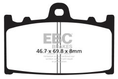 Suzuki GSXR 750 Y/K1/K2/K3 (2000-2003) Ön Organik Kevlar Fren Balatasi EBC FA158*