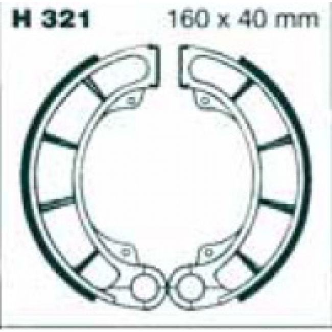 Honda VT 750 DC7/DC8 Shadow Spirit (2007-2009) Organik Arka Fren Balatasi EBC H343
