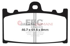Suzuki GSF 1250 SAK7/SAK8/SAK9/SAZK9/SAL0/SAL1/SAL2/SAL4/SAL5/SAL6 (Faired Bandit - ABS Model - 4 Piston Kaliper) (2007-2016) Organik Ön Fren Balatasi EBC FA158*