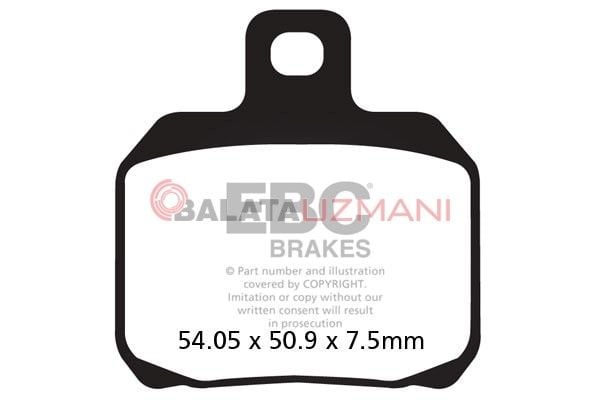 Ducati 1199 Panigale / ABS / S ABS (2012-2013) Organik Arka Fren Balatasi EBC FA266
