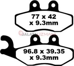 Vespa GTS 300 ie / Super (ABS siz Models) (2008-2015) Karbon Ön Fren Balatasi EBC SFAC353