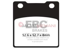 Kawasaki ZRX 1200 R (ZR 1200 A1/A2/A3/A4/A5/A6F) (2001-2008) Organik Arka Fren Balatasi EBC FA161