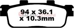 SYM GTS 250 / 250i/Joymax (2007-2014) Karbon Arka Fren Balatasi EBC SFAC427