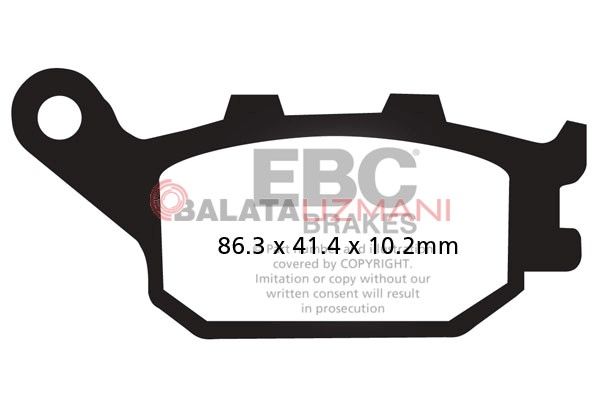 Honda CBR 600 FAB/FAC (ABS Model) (2011-2013) Organik Arka Fren Balatasi EBC FA174