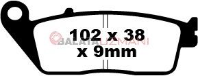 Suzuki AN 650 L3/L4/L5/L6 Burgman ABS siz (2013-2016) Organik Ön Fren Balatasi EBC SFA142*