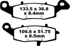 Kawasaki VN 1500 J1/J2/R1/R2/R3 Drifter (1999-2004) Ön Sinter Fren Balatasi EBC FA229HH