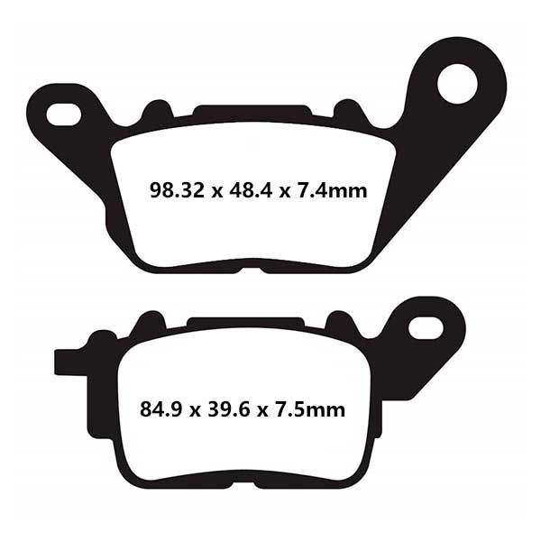 Yamaha GPD 125 A N-Max/2DS1 (2015-2018) Karbon Ön Fren Balatasi EBC SFAC694
