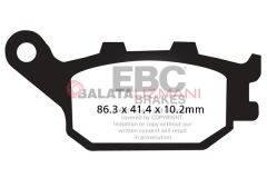 Honda CBF 1000 FS FSA (3 Piston Ön Kaliper/ABS Model) (2010-2011) Organik Arka Fren Balatasi EBC FA174