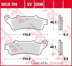 Honda GL 1800 F6B Gold Wing ABS (2013-> --) Ön Sinter Fren Balatasi TRW MCB704SV*