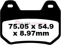 BMW R1200 CL (2002-2004) Sinter Arka Fren Balatasi EBC FA304HH