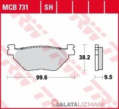 Yamaha XT 1200 ZA Super Tenere (2010-> --) Arka Sinter Fren Balatasi TRW MCB731SH*