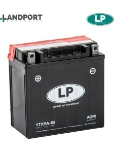 LP YTX9A-BS (LTX9A-BS) 12V 9Ah 120CCA 135x75x139.Kuru Bakımsız Akü