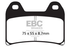 Bmw F800 R (fixed bobin) (2009-2014) Ön Organik Kevlar Fren Balatasi EBC FA244*