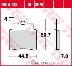 SYM GTS 250 Joymax,Joymax evo i. (2007-> --) Ön Sinter Fren Balatasi TRW MCB732SRM