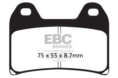 Bmw F800 S (Half fairing/fixed bobin) (2008-2010) Ön Organik Kevlar Fren Balatasi EBC FA244*