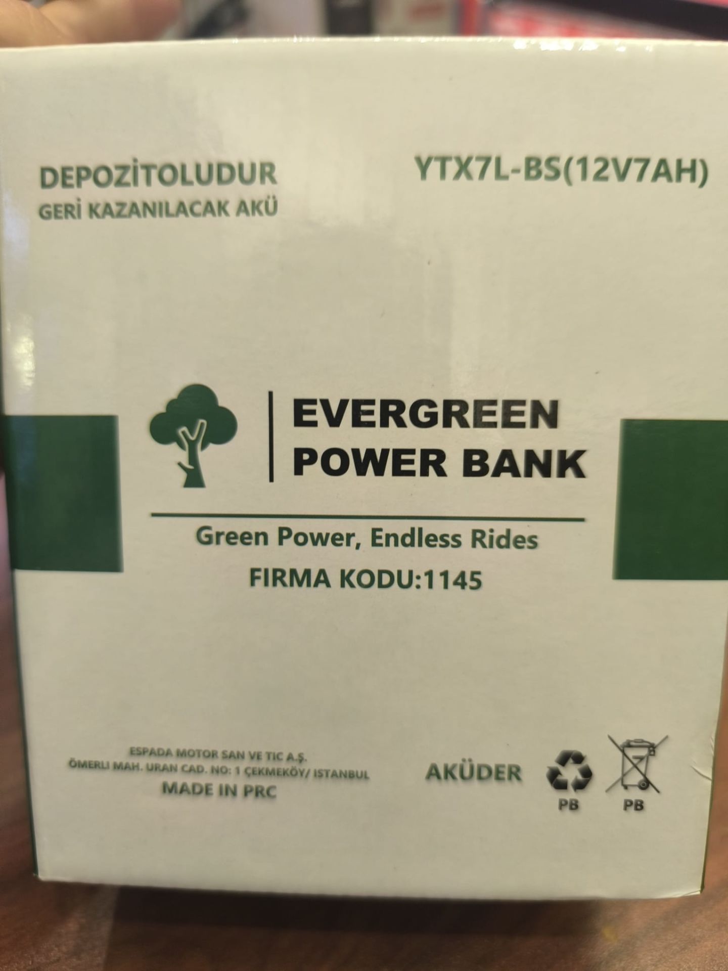 EverGreen Akü YTZ8V (Kuru Bakımsız)