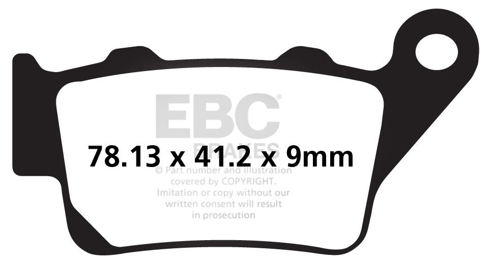 Bmw F800 S (Half fairing/loose bobin) (2006-2008) Arka Yari Sinter Fren Balatasi EBC FA213V