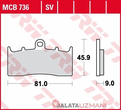 BMW R 1150 RS (2001->2005) Ön Sinter Fren Balatasi TRW MCB736SV*