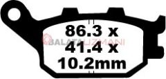 Honda CBF 500 A4/A5/A6/A7 (ABS Model) (2004-2007) Sinter Arka Fren Balatasi EBC FA174HH