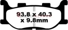 Yamaha XP 500 S/T/V T-Max (5VU1/2) (2004-2007) Organik Ön Fren Balatasi EBC SFA199*