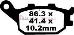 Honda CBR 900 RR2/RR3 (954cc) Fireblade (2002-2003) Sinter Arka Fren Balatasi EBC FA174HH