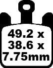 Kawasaki ZX 12R (ZX 1200 B3/B4/B6F) (2004-2006) Ön Sinter Fren Balatasi EBC FA369/4HH*