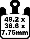 Kawasaki ZX 12R (ZX 1200 B3/B4/B6F) (2004-2006) Ön Sinter Fren Balatasi EBC FA369/4HH*