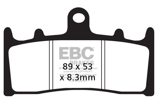 Kawasaki ZX 9 R (ZX 900 B3/B4) (1996-1997) Ön Organik Kevlar Fren Balatasi EBC FA188*