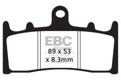 Kawasaki ZX 9 R (ZX 900 B3/B4) (1996-1997) Ön Organik Kevlar Fren Balatasi EBC FA188*